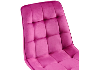 Chaise de salle à manger Gifford, velours, violet