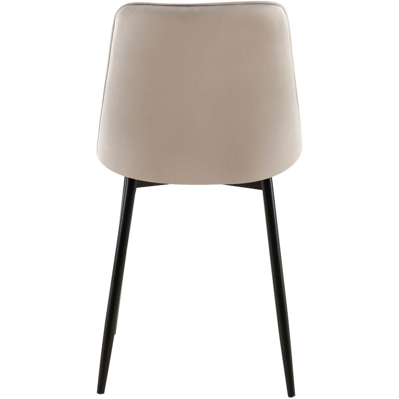 Chaise de salle à manger Gifford, velours gris