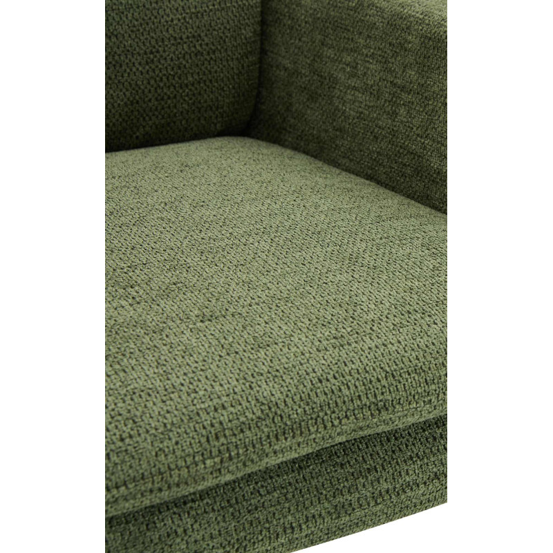 Chaise de salle à manger Pickett en tissu vert