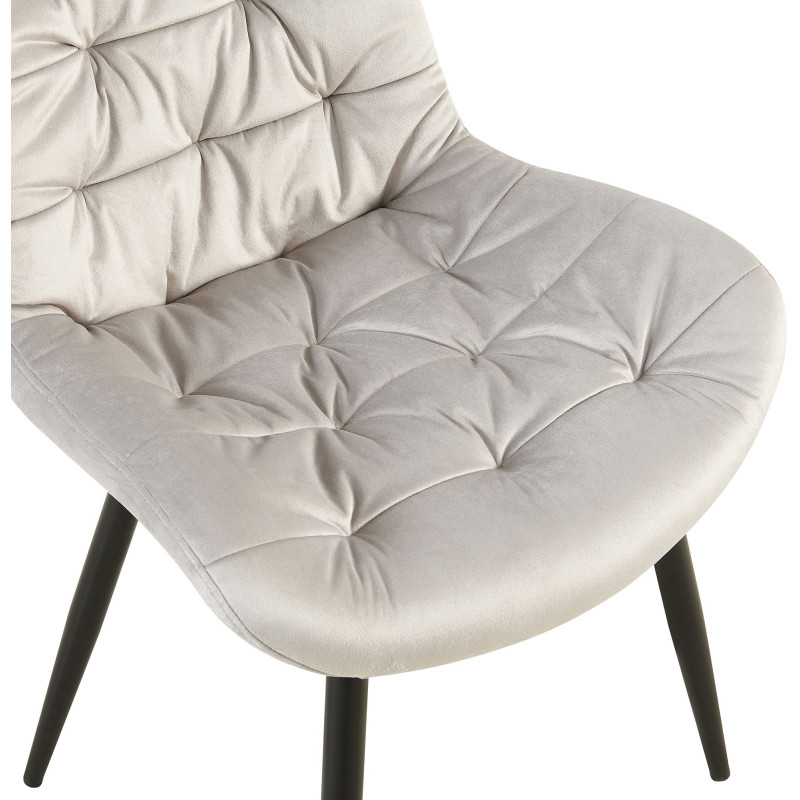 Ensemble de 2 chaises de salle à manger Rossford grises