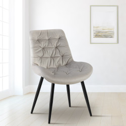 Ensemble de 2 chaises de salle à manger Rossford grises