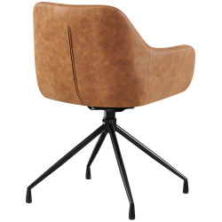 Chaise de salle à manger vintage Welby, marron clair