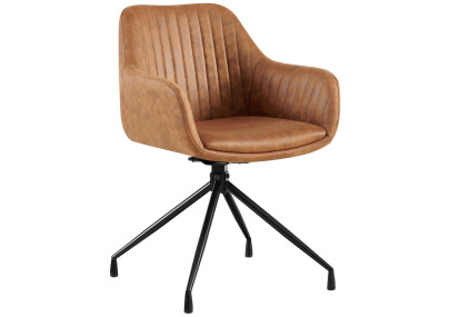 Chaise de salle à manger vintage Welby, marron clair