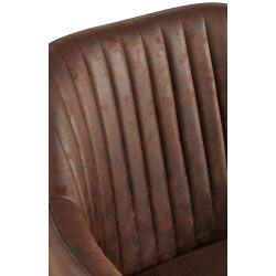 Chaise de salle à manger vintage Welby, marron foncé