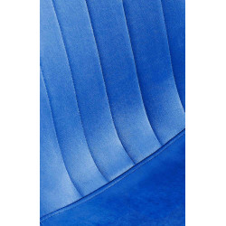 Ensemble de 4 chaises de salle à manger Baxter en velours bleu