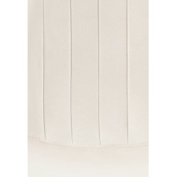 Ensemble de 4 chaises de salle à manger Baxter en velours blanc crème