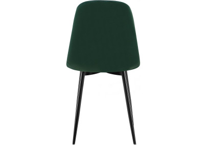 Ensemble de 4 chaises de salle à manger Baxter en velours vert