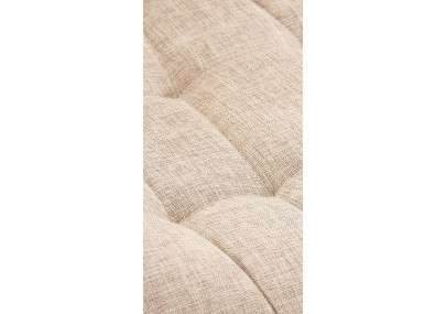 Ensemble de 2 chaises Elda, tissu crème