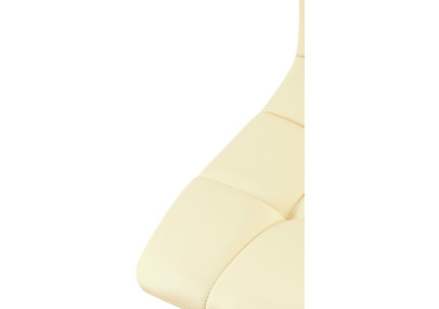 Ensemble de 4 chaises de salle à manger, similicuir Antibes, crème