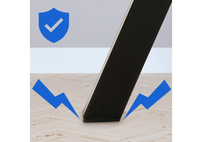 Ensemble de 2 chaises de salle à manger Lewes en velours bleu foncé