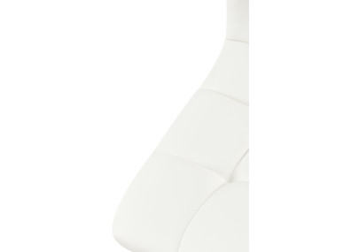 Ensemble de 4 chaises de salle à manger, similicuir Antibes, blanc