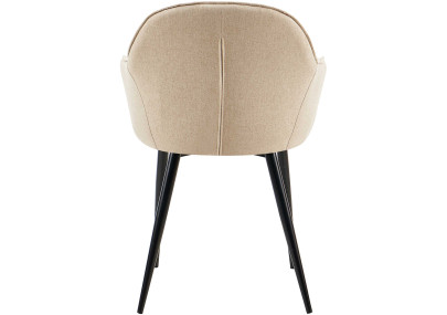 Ensemble de 2 chaises de salle à manger Boise, tissu taupe