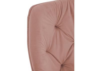 Ensemble de 2 chaises Tanna en velours rose