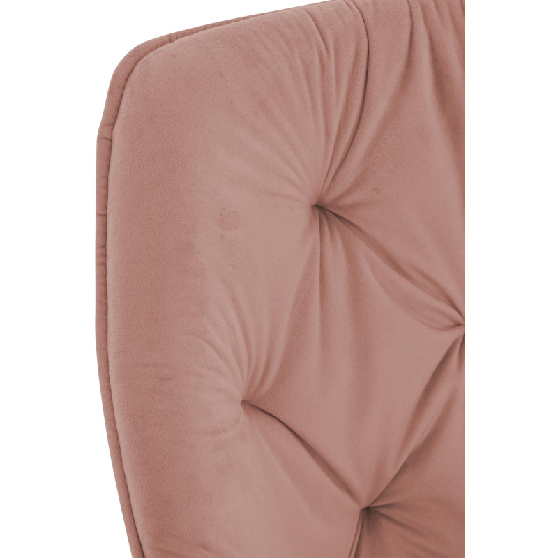 Ensemble de 2 chaises Tanna en velours rose