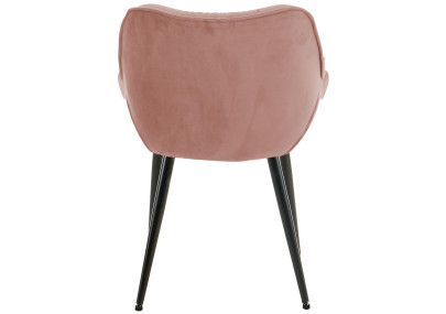 Ensemble de 2 chaises Tanna en velours rose