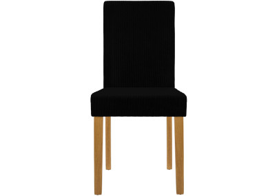 Chaise de salle à manger Ina Cord noir clair antique