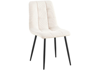 Chaise de salle à manger Antibes Cord crème