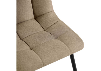 Chaise de salle à manger Tilde en tissu taupe