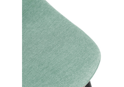Chaise de salle à manger Napier, tissu vert clair