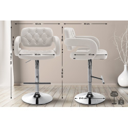 Tabouret de bar Dublin C branco