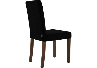 Chaise de salle à manger Ina Cord noir antique