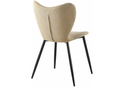 Chaise de salle à manger Maika, tissu taupe