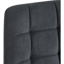 Chaise de salle à manger Antibes Cord, noire