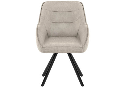 Fauteuil Pettuli, tissu crème