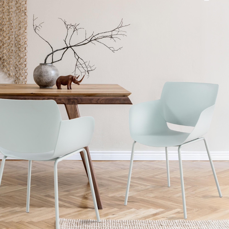 Ensemble de 2 chaises Alpena, turquoise