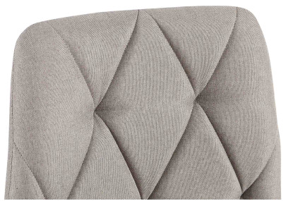 Chaise de salle à manger Clairton, tissu gris clair