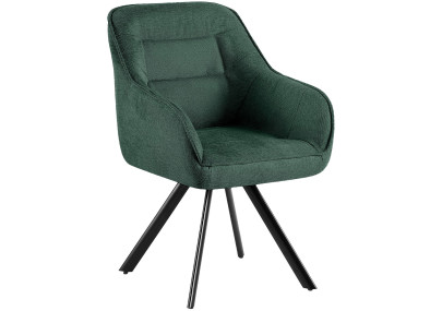 Chaise Pettuli, tissu vert