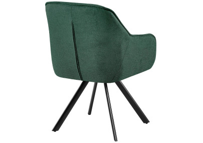 Chaise Pettuli, tissu vert