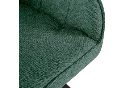 Chaise Pettuli, tissu vert