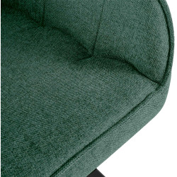 Chaise Pettuli, tissu vert