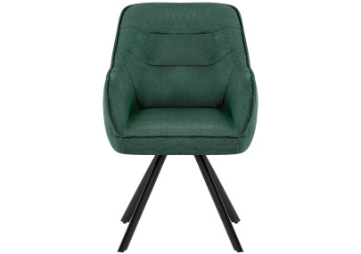 Chaise Pettuli, tissu vert