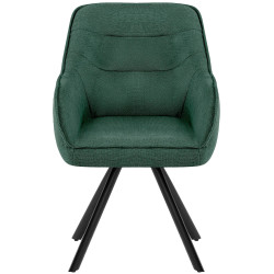 Chaise Pettuli, tissu vert