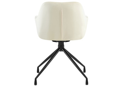 Ensemble de 2 chaises de salle à manger Welby en velours crème