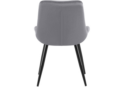 Ensemble de 2 chaises de salle à manger Rossford, gris foncé