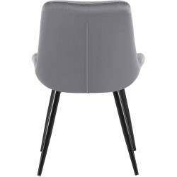 Ensemble de 2 chaises de salle à manger Rossford, gris foncé