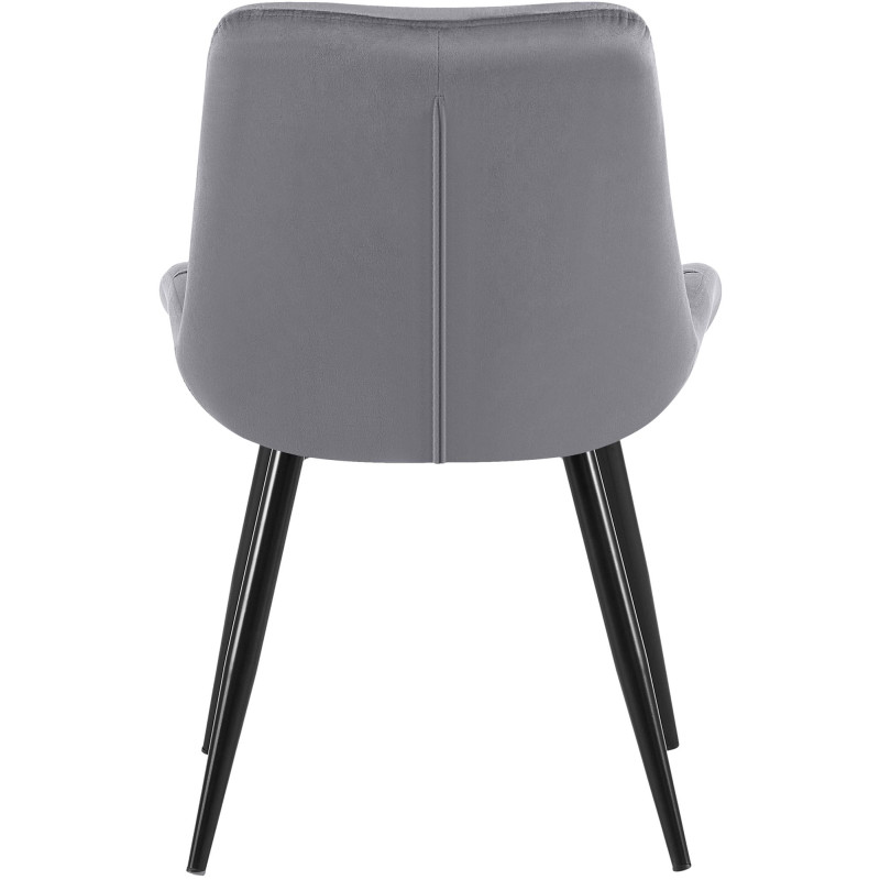 Ensemble de 2 chaises de salle à manger Rossford, gris foncé