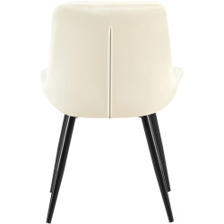 Ensemble de 2 chaises de salle à manger Rossford, couleur crème