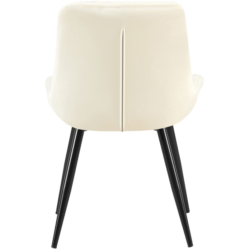 Ensemble de 2 chaises de salle à manger Rossford, couleur crème