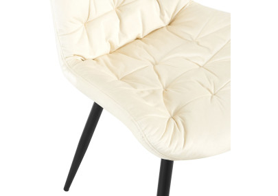 Ensemble de 2 chaises de salle à manger Rossford, couleur crème