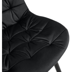 Ensemble de 2 chaises de salle à manger Rossford, noires