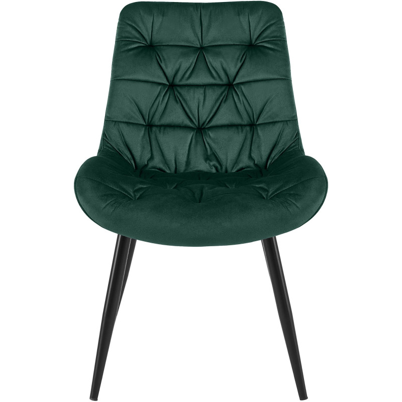 Ensemble de 2 chaises de salle à manger Rossford, vertes