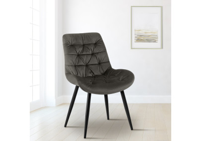 Ensemble de 2 chaises de salle à manger Rossford, anthracite