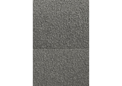 Chaise de salle à manger Merlinda, tissu Teddy, gris