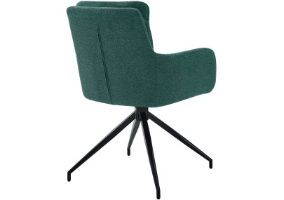 Ensemble de 2 chaises de salle à manger Somers en tissu vert