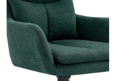 Ensemble de 2 chaises de salle à manger Somers en tissu vert