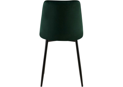 Ensemble de 2 chaises de salle à manger Gifford en velours vert